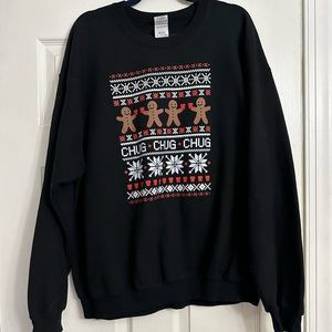 Unisex adult ugly Christmas sweater crewneck size xl